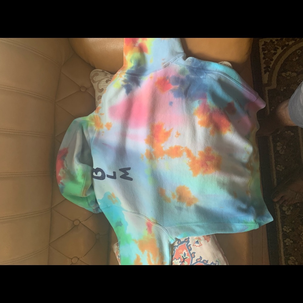 Nike Tie Dye Hoodie Custom Limited BLM Black Lives Matter Sweatshirt - Picture 4 of 5